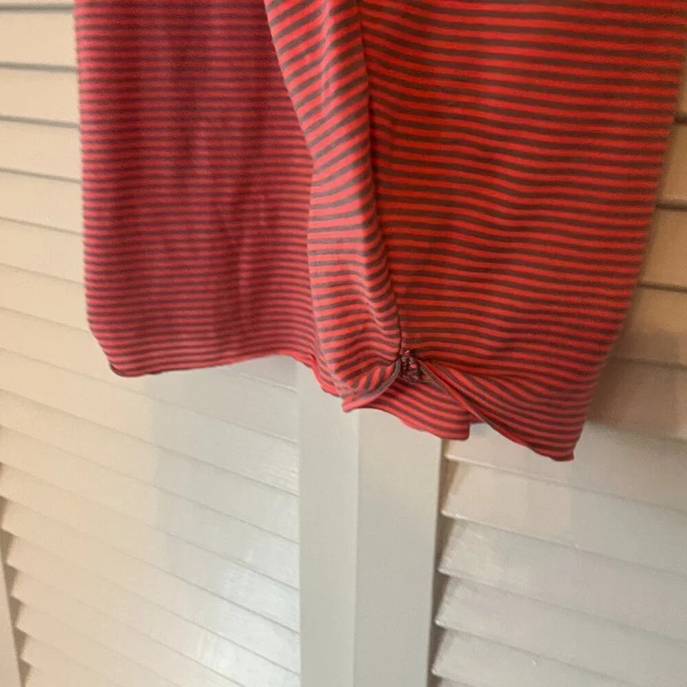 Free People We the Free tank top striped small pink grey coral